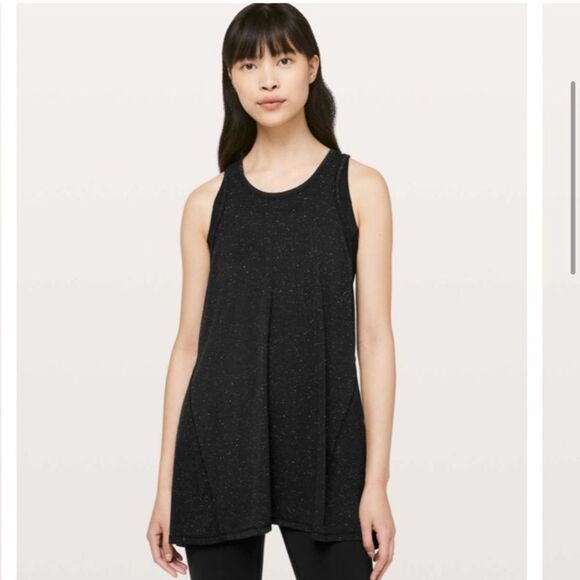Lululemon Goal Up Tank Black / White‎ Speckle Size S - Picture 2 of 7